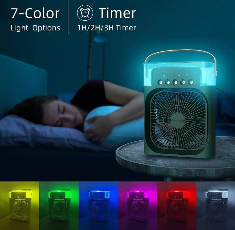 Portable Air Cooler Fan with RGB Lights