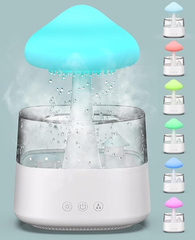 Rain Cloud Humidifier With LED