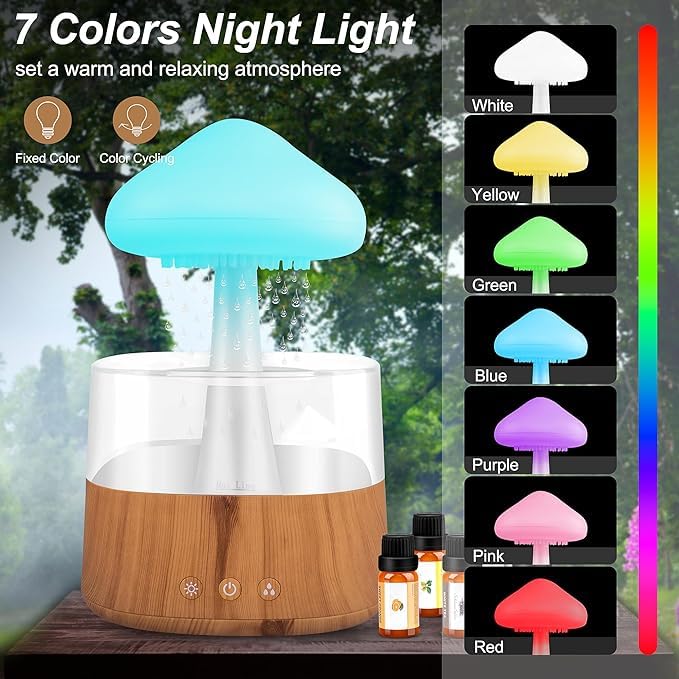 Rain Cloud Humidifier With LED