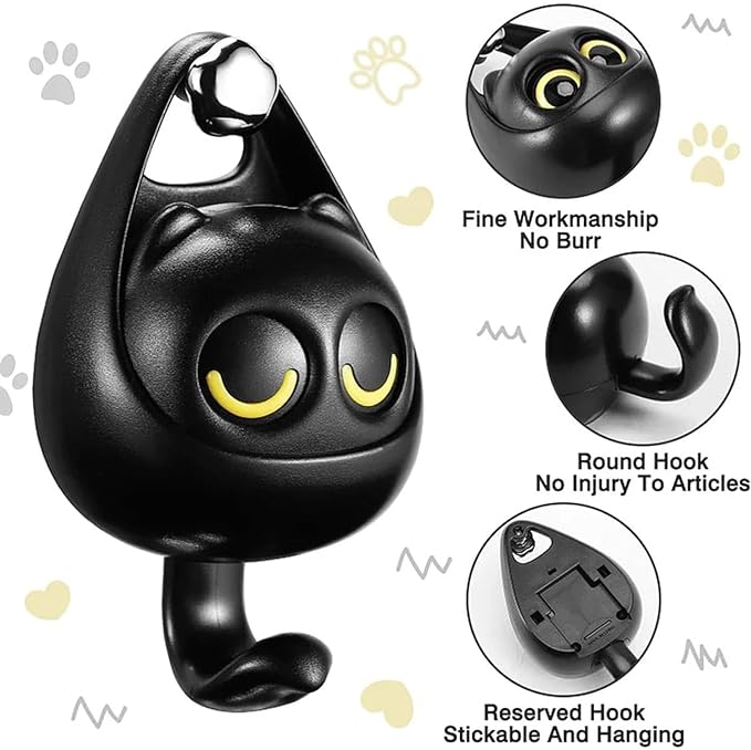 Cute Wink Cat Hooks