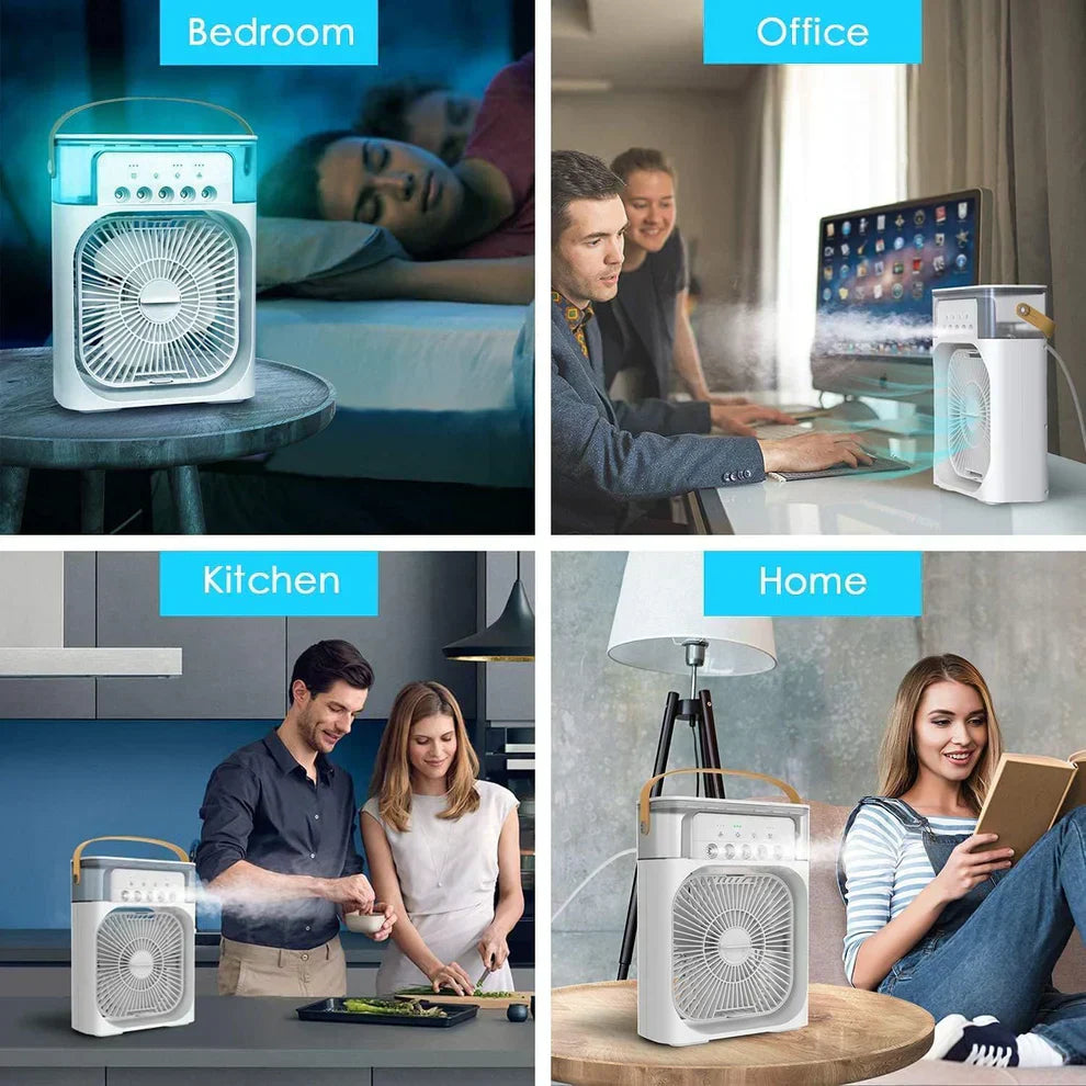 Portable Air Cooler Fan with RGB Lights