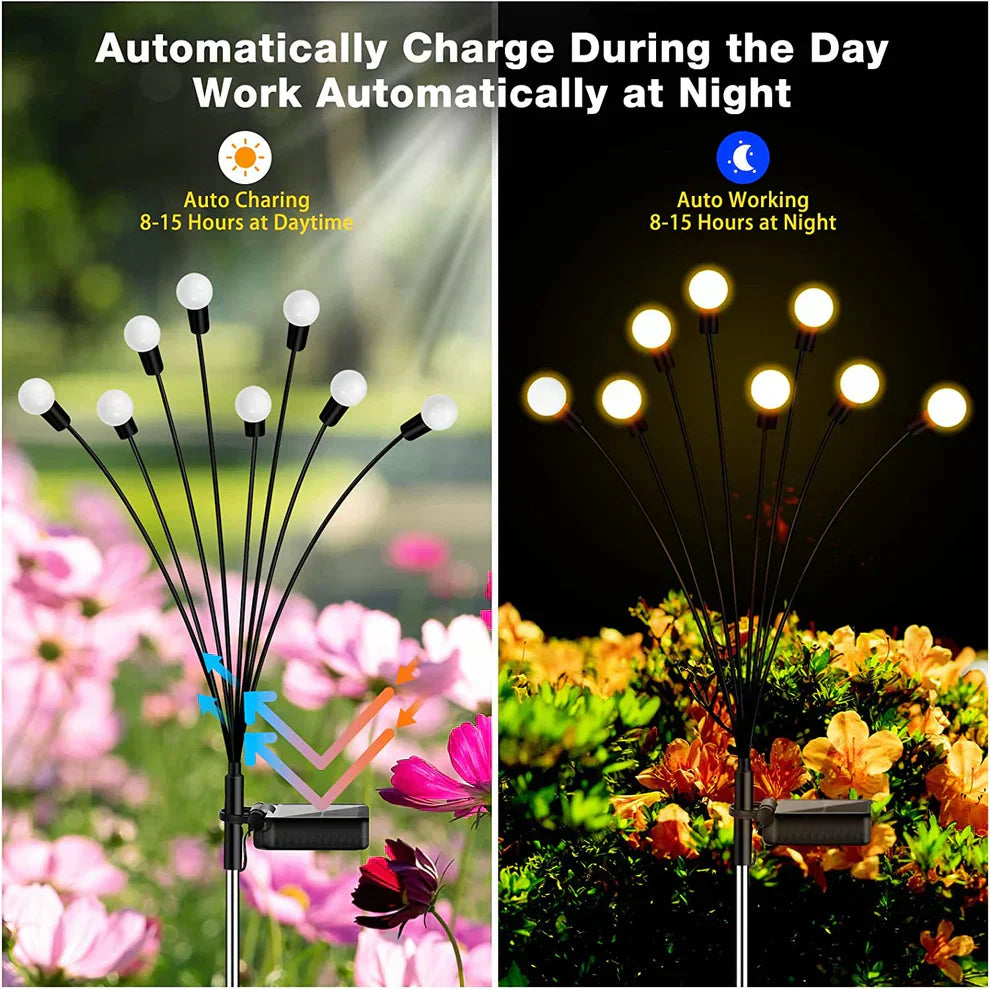Enchanting Firefly Lights : Solar Powered Garden Lights