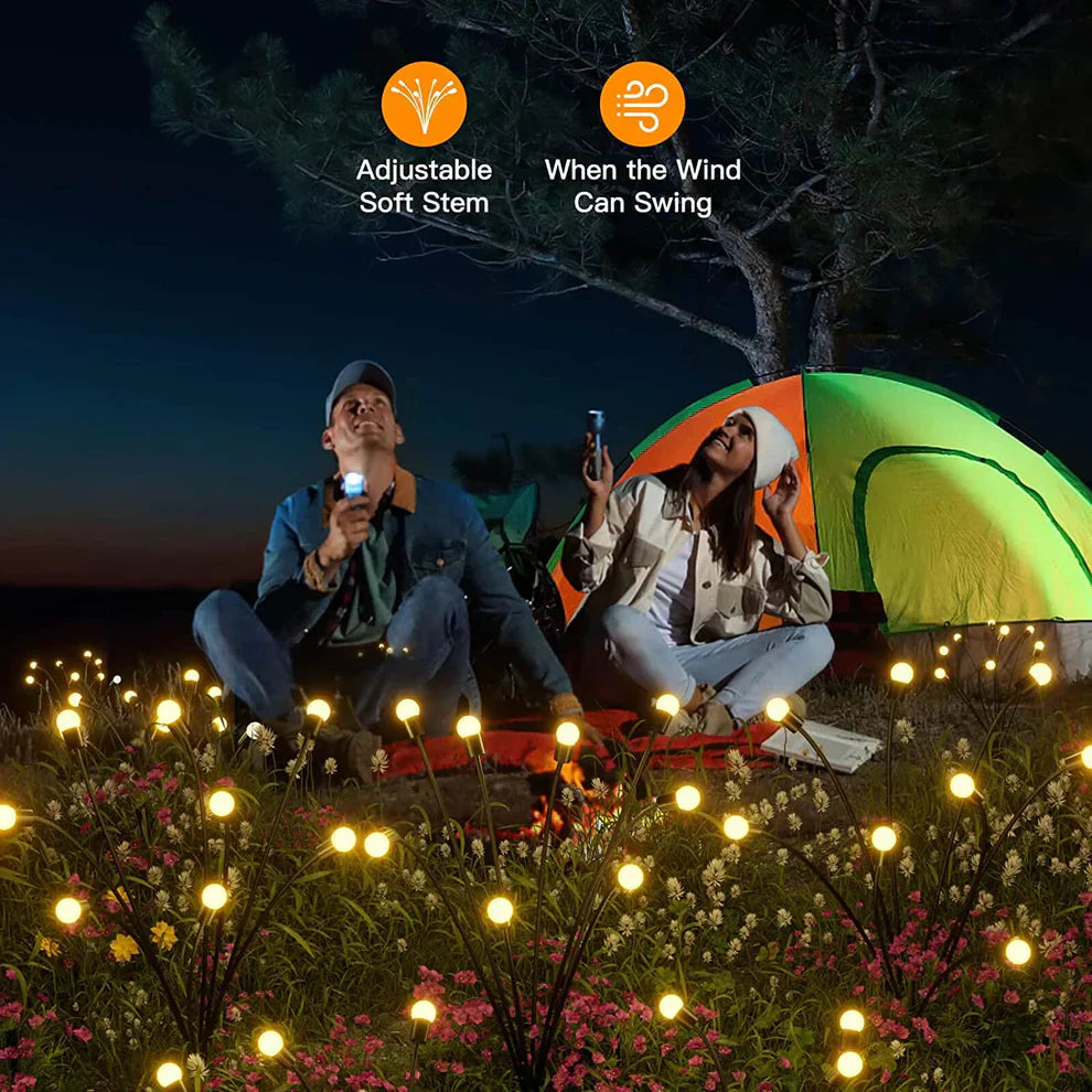 Enchanting Firefly Lights : Solar Powered Garden Lights