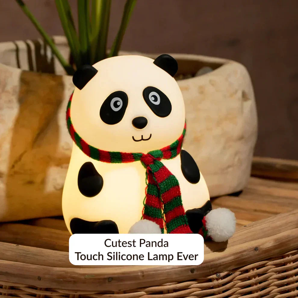Cute Panda Night Light for Kids, 7-Color Changing Lamp