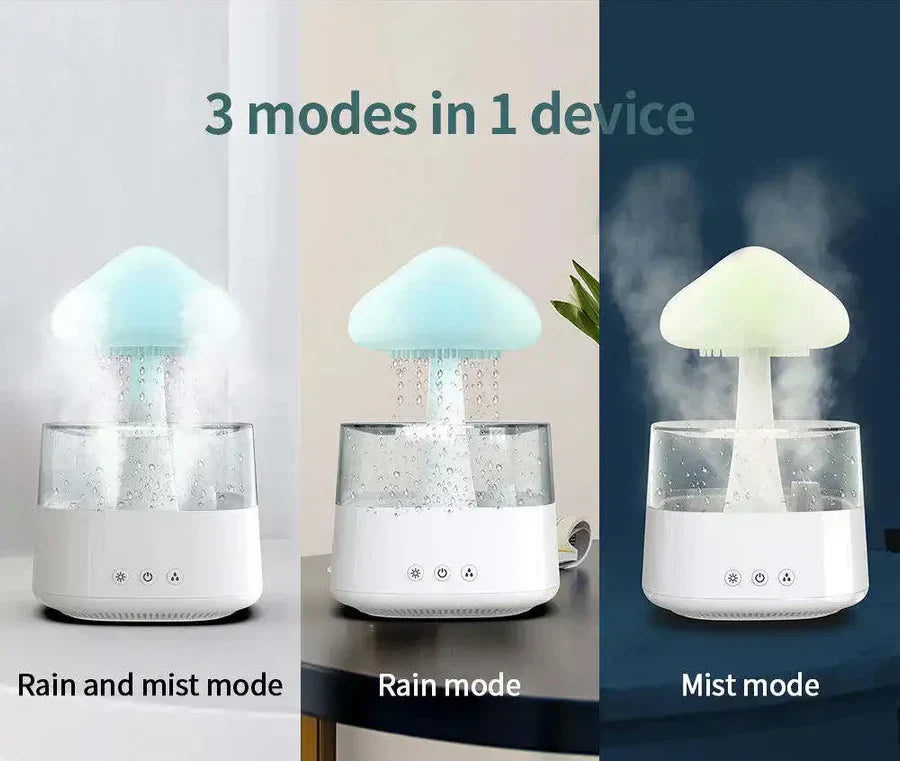 Rain Cloud Humidifier With LED