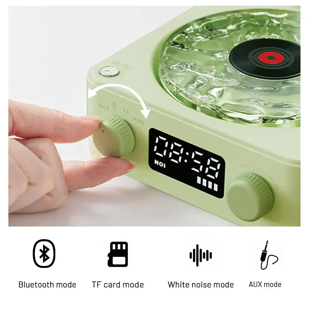 New Release Retro Vintage Vinyl Speaker With Bluetooth & Wave Light