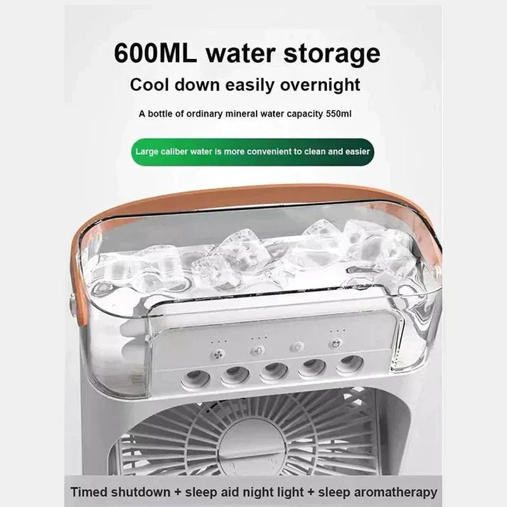 Portable Air Cooler Fan with RGB Lights