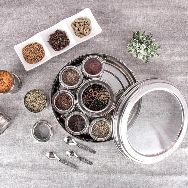 New 12 in 1 Stainless Steel Masala Box