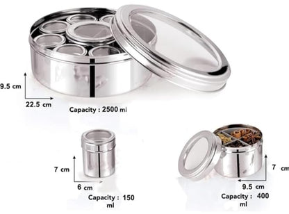 New 12 in 1 Stainless Steel Masala Box