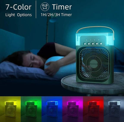 Portable Air Cooler Fan with RGB Lights