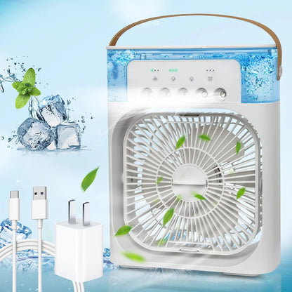 Portable Air Cooler Fan with RGB Lights