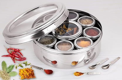 New 12 in 1 Stainless Steel Masala Box