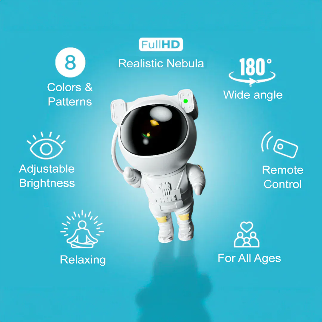 Astronaut Galaxy Light Projector Lamp With Remote Control