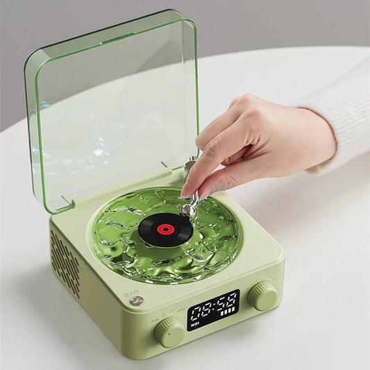 New Release Retro Vintage Vinyl Speaker With Bluetooth & Wave Light