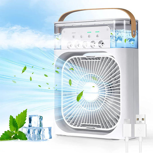 Portable Air Cooler Fan with RGB Lights